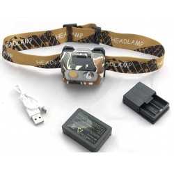 Lampe Frontale 110lm USB et Pile Lampe Frontale 110lm USB et Pile