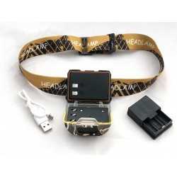 Lampe Frontale 110lm USB et Pile Lampe Frontale 110lm USB et Pile