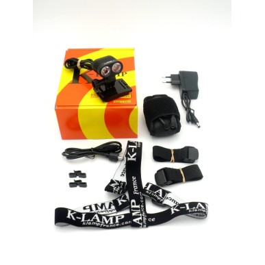 Kit éclairage Led 1600lm Vélo, VTT, trail, Course d' orientation